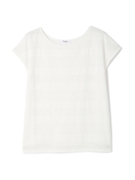 レースボーダープルオーバー/ホワイト(031)