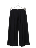 ギャザーワイドパンツ/ネイビー