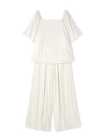 シアーストライプセットアップ/ホワイト(030)