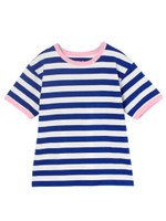 ボーダートリムTEE/ブラック