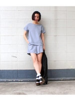 【ANAP】レイヤード風セットアップ/サックスブルー(020)