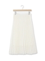 レースプリーツロングスカート/ホワイト(001)