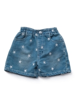 SHORT PANTS STAR EMBROIDERY(4T〜7T)/ライトインディゴ