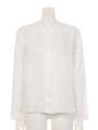 【BED&BREAKFAST】BIO LINEN Blouse/OFF WHITE