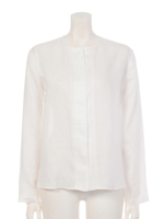【BED&BREAKFAST】BIO LINEN Blouse/OFF WHITE
