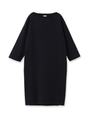 ダブルジャージワンピース/ブラック(019)