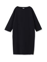 ダブルジャージワンピース/ブラック(019)