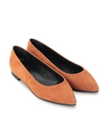 スエードポインテッドシューズ/ボルドー(064)