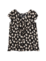 ウィンテージフラワーブラウス/ピンク(090)