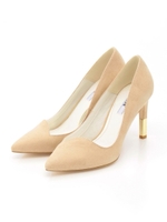 【R&E】スプリングスエードカッティングパンプス/ベージュスエード