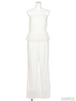 LACE&JERSEY ALL-IN-ONE/O.WHT