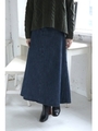 【AZUL by moussy】デニムロングスカート/D/NVY