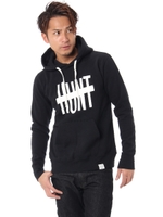 【AZUL by moussy】HUNT裏起毛長袖プルパーカー/BLK