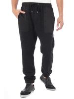 【AZUL by moussy】ジャズネップインレーイージーパンツ/柄BLK