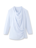 アシンメトリードレーププルオーバー/ライトグレー(011)