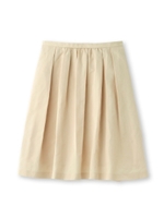 グログランフレアスカート/ライトベージュ(051)