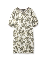 ニュアンスフラワーワンピース/カーキ(127)