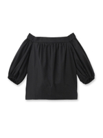 バルーン袖オフショルダーブラウス/ブラック(019)