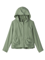 ビッグフードつきミリタリージャケット/オリーブグリーン(026)