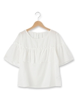 フリルブラウス/ホワイト系(002)