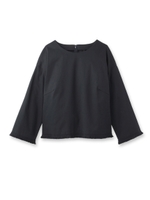 フリンジデザインストレッチブラウス/ネイビー(093)