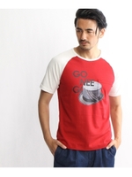 ラグラン Tシャツ/レッド(062)