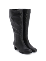 レザーロングブーツ/ブラック(019)