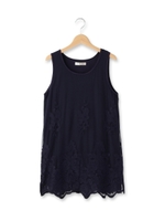 裾レースAラインタンクトップ/ホワイト系(002)