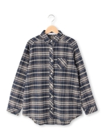 ◆起毛チェックシャツ/ブラウン(242)