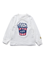 L/S TEE PATCHED POPCORN(4T〜7T)/ホワイト