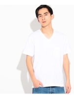 【ANTI SWEAT STAINING】VネックTシャツ/ホワイト(001)