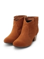 ウエスタン風ショートブーツ/キャメル(041)
