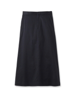 コットンツイルストレッチスカート/ブルー系(094)