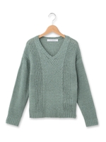 テープヤーンプルオーバーニット/ホワイト系(002)