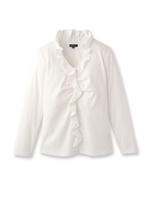 フリルプルオーバー/ホワイト(001)