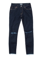 【X-girl Jean】DISTRESSED SKINNY JEAN/ダークインディゴ