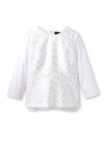 グラフィカルジャカードブラウス/ホワイト(402)