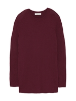 コンパクトリブニットプルオーバー/BLK