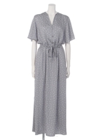 【BED&BREAKFAST】BANDB PRINT Dress/BROWN