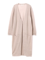 Ｔｅｎ／Ｎハイゲージロングニットカーディガン/ベージュ(040)