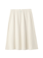 ヘリンボーンニットスカート/ホワイト系(002)