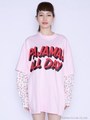 pajamas all day layered long sleeve tee/PINK×FLORAL