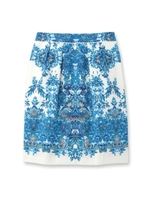 エスニックコクーンミディスカート/アイボリー(104)