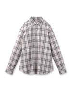 チェック柄アレンジシャツ/ライトグレー(211)