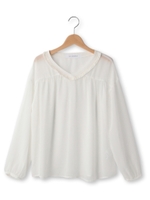 ◆フリンジブラウス/カーキ(027)