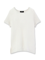 ラメ入りニットプルオーバー/ホワイト(001)