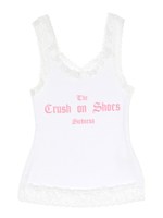 ロゴレースタンクトップ/ホワイト