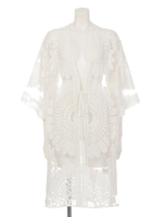 【ANAP】BIGフラワーレースガウン/BK