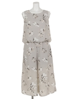 【chille anap】花柄オールインワン/GRY