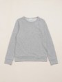 ガーゼ裏毛 リボン 長袖Tシャツ/杢グレー